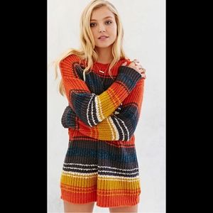 BDG Striped Chunky Knit Sweater